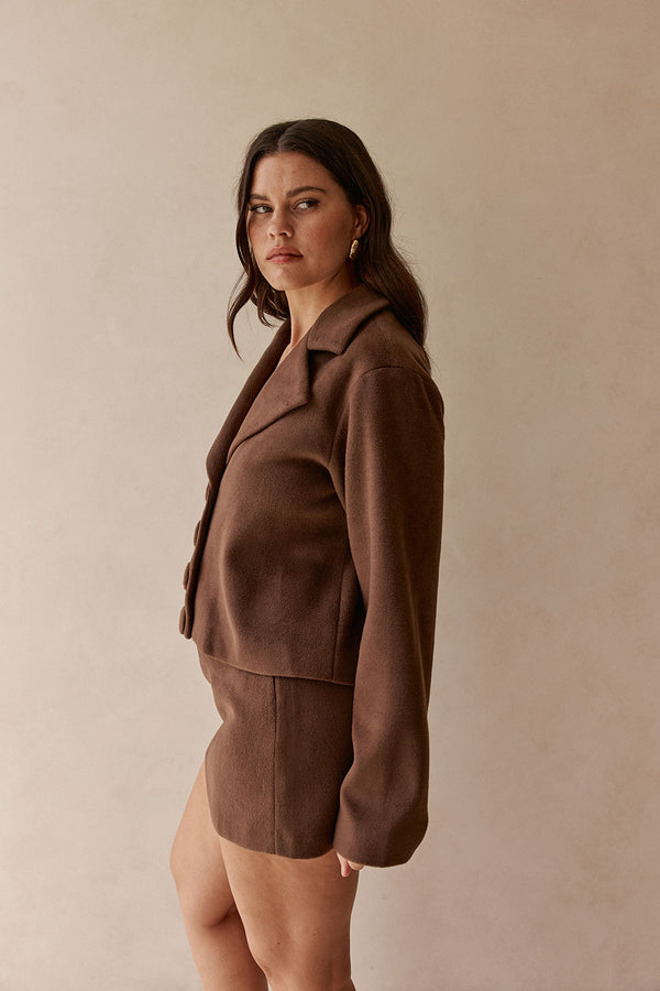 SAMPLE-Selah Skirt - Chocolate