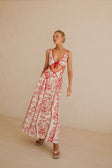 SAMPLE-Eliska Dress - Shoreline Red