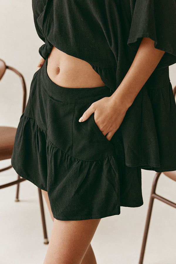 SAMPLE-Luna Shorts - Black