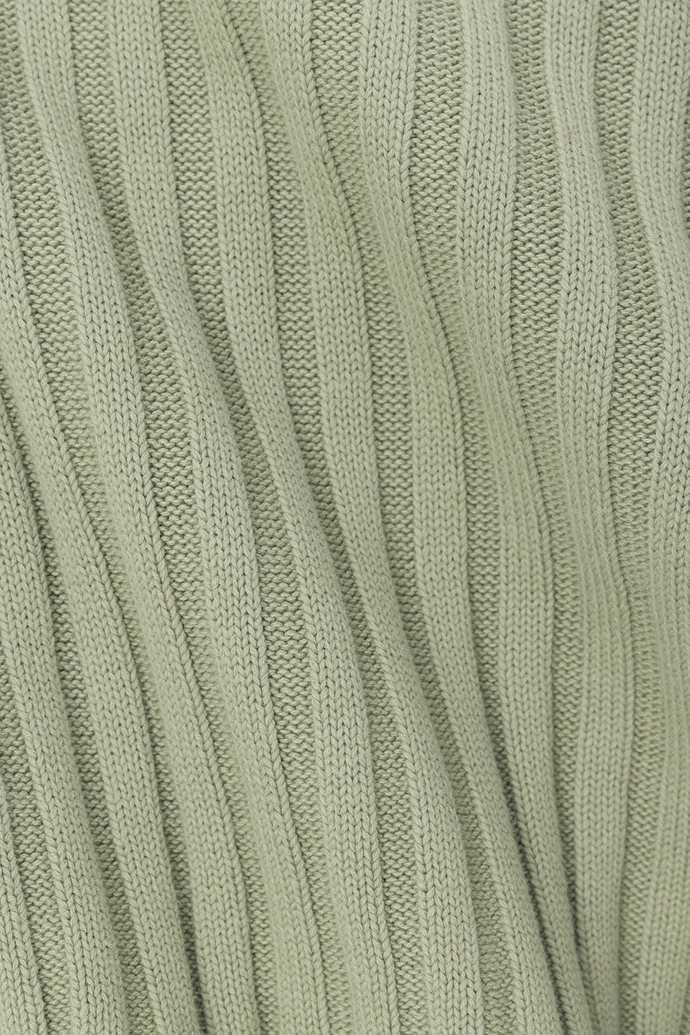 Green Ribbed Knit Sweater Jali Top – SABO