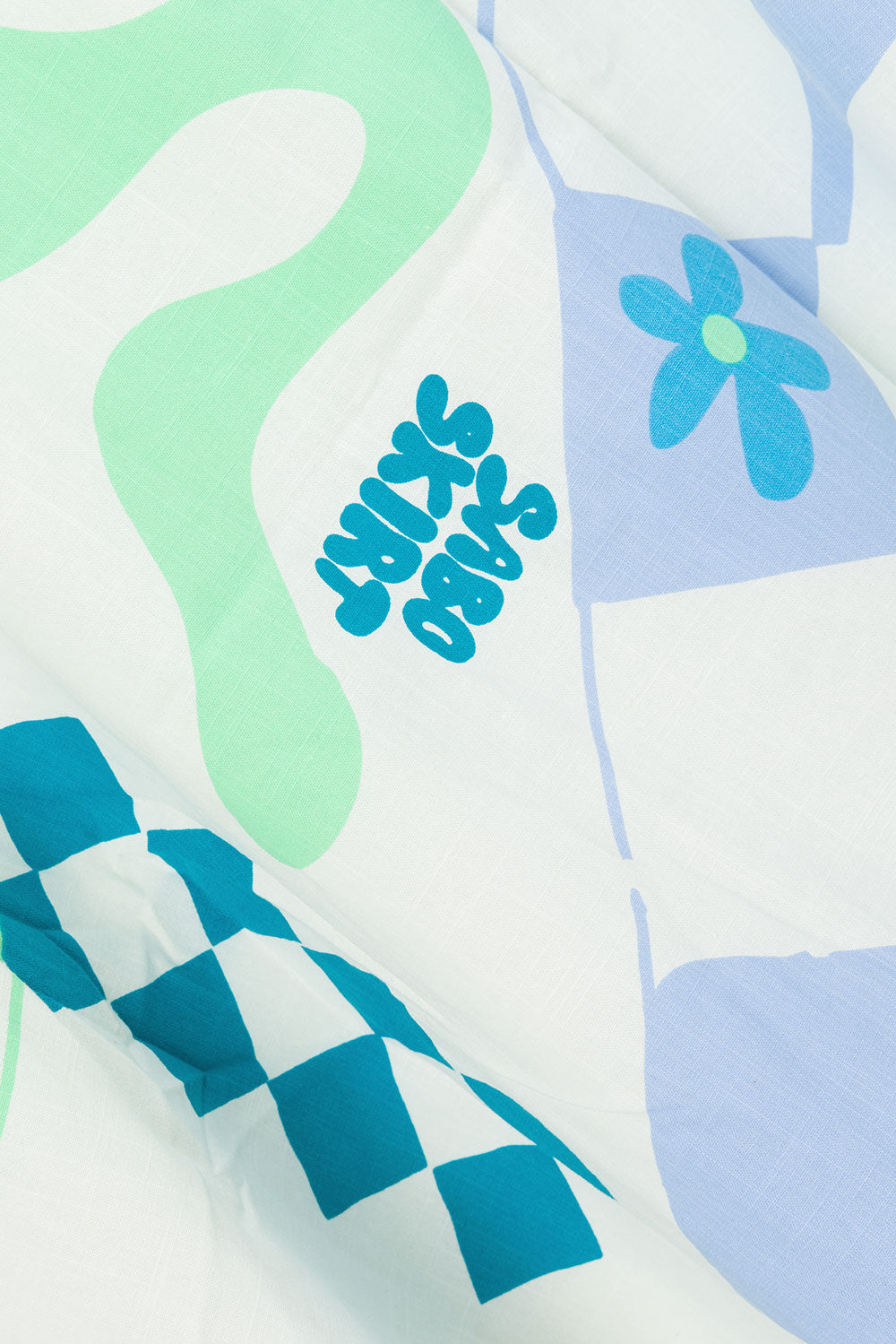 Naya Wrap Maxi Skirt - Scarf Azure, Blue, Green, White – SABO