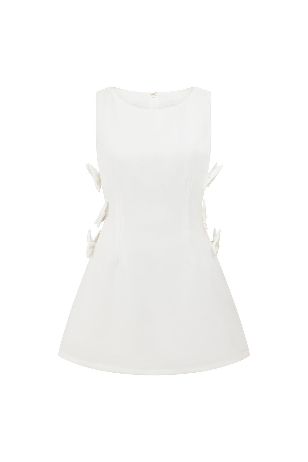 White Cut Out Bow Mini Mimi Dress S | by SABO White Cut Out Bow Mini Mimi Dress S | by SABO