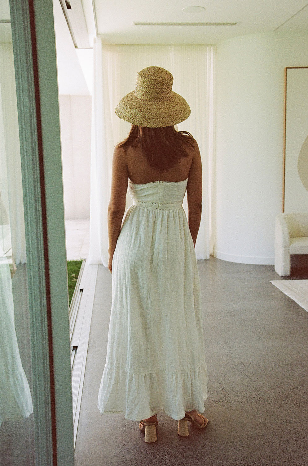 Kenna Strapless Maxi Dress - White Kenna Strapless Maxi Dress - White