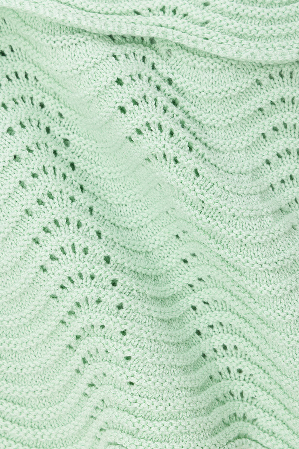 Mint Green Crochet Knit Strapless Panel Kama Top – SABO