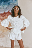 SAMPLE-Akel Shorts - White