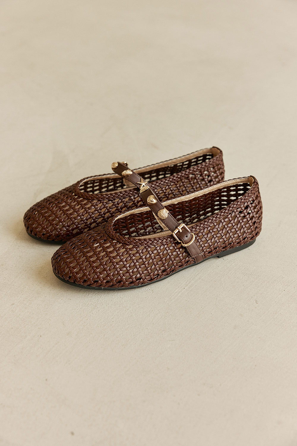 Solstice Ballet Flats - Brown