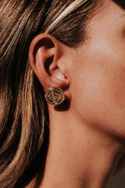 Calico Earrings - 18K Gold