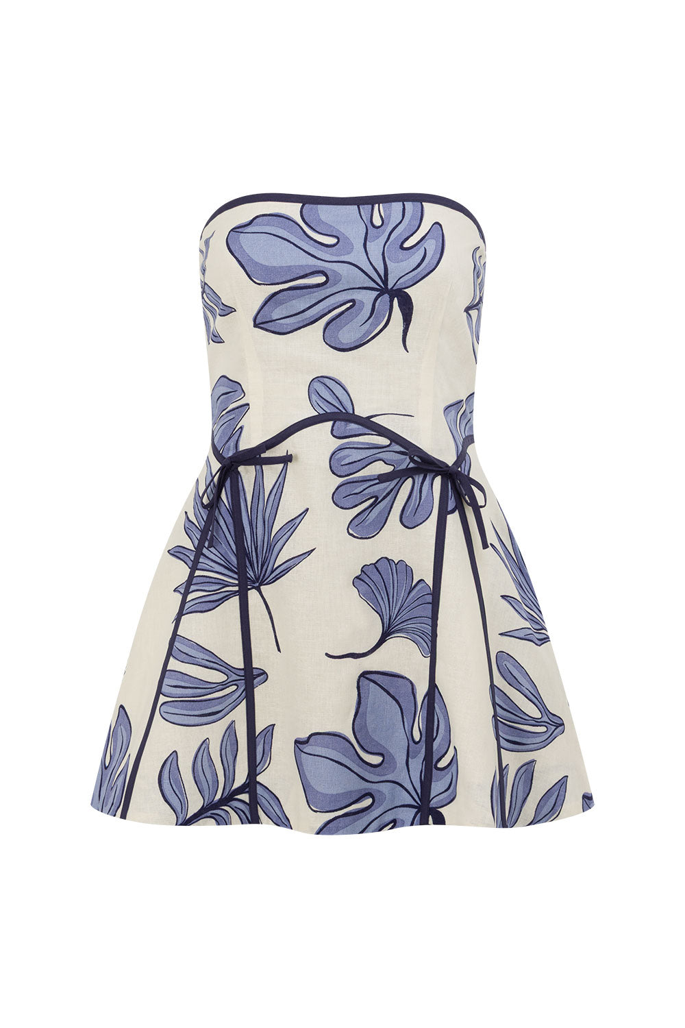 Blue Phylida Azure Print Strapless Mini Via Dress XXS | by SABO Blue Phylida Azure Print Strapless Mini Via Dress XXS | by SABO