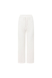 Aya Pants - White Knit