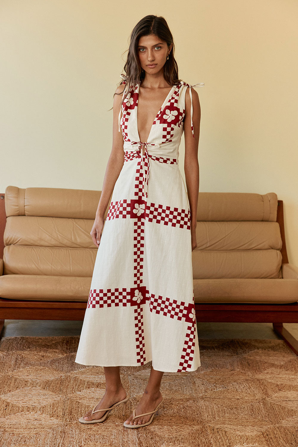 Ayla Dress - Checker Plaid