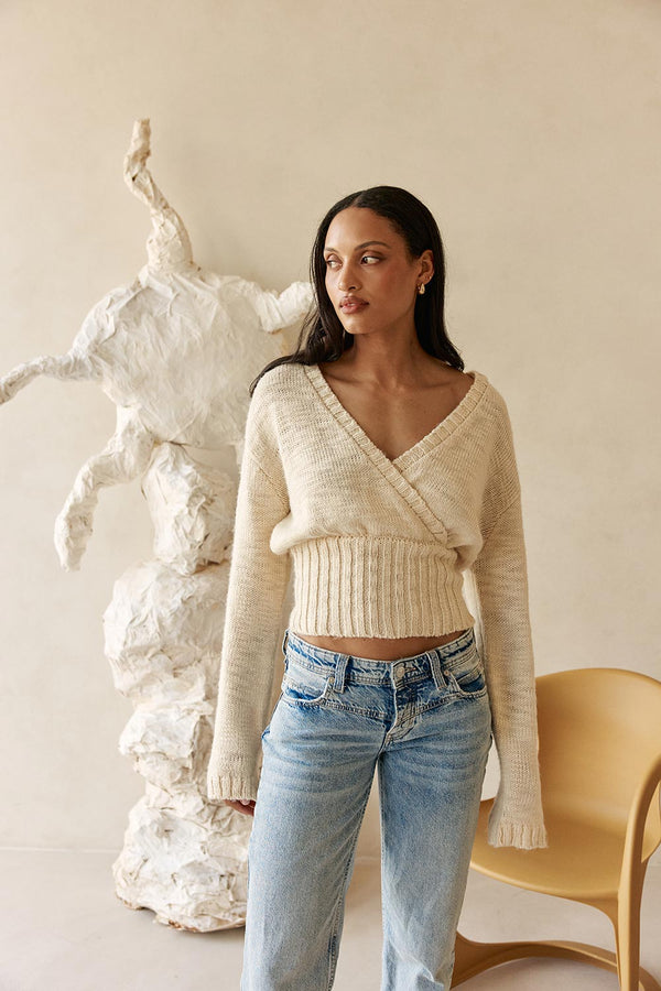 Bryar Knit Top - Cream