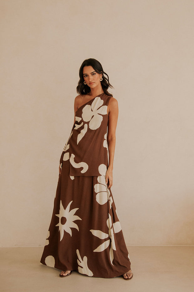 Lessi Dress - Galene Brown