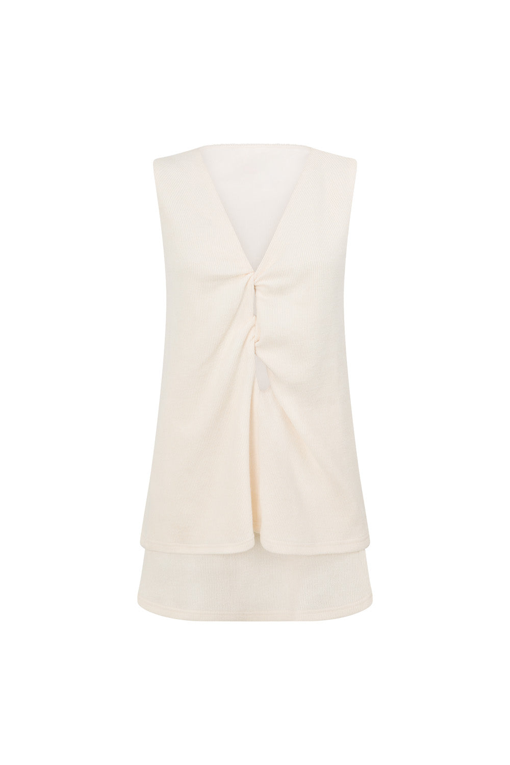lucia rib tee mini dress Lucia Ruffled Yellow Knit Mini Dress, L