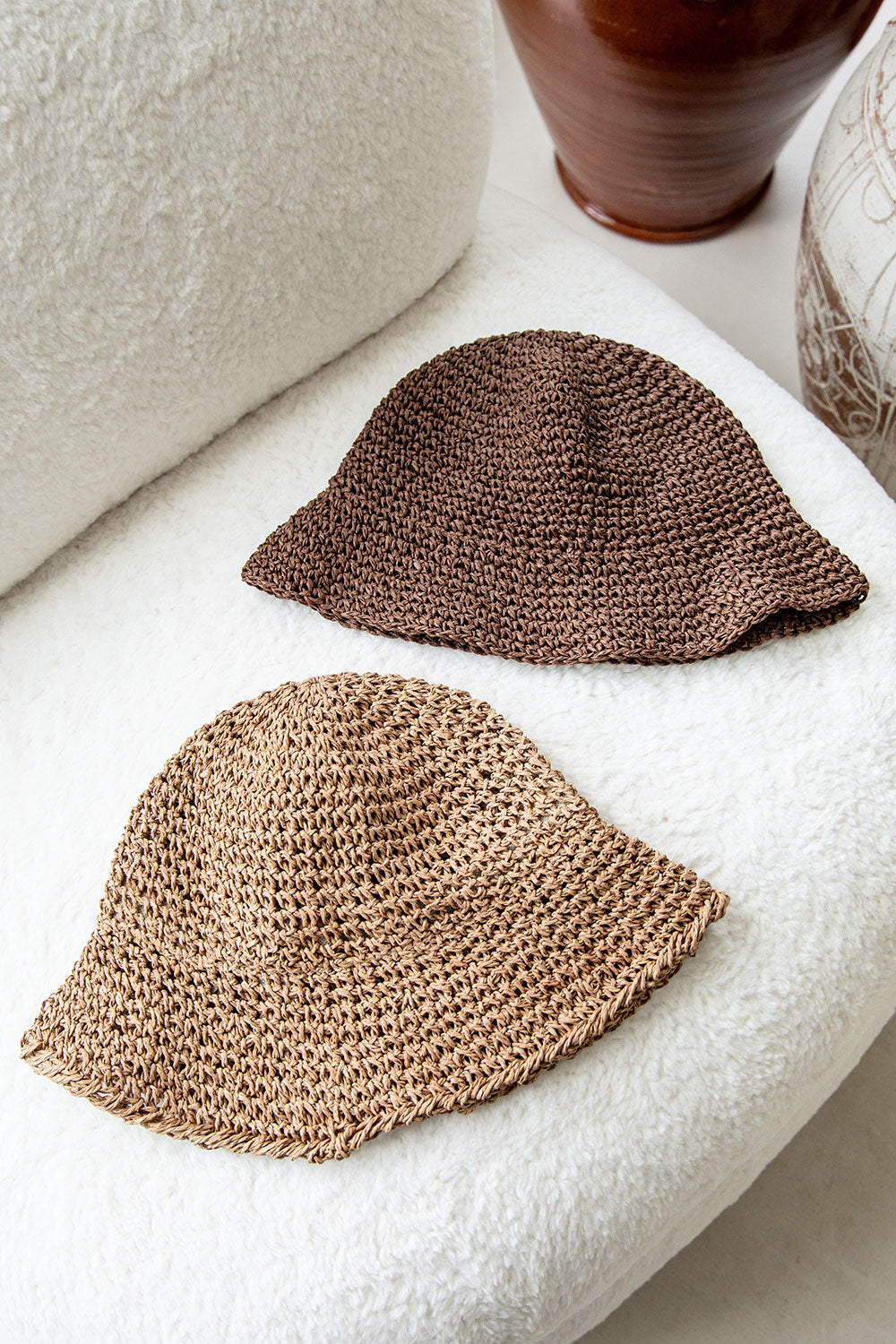 Simone Bucket Hat - Chocolate