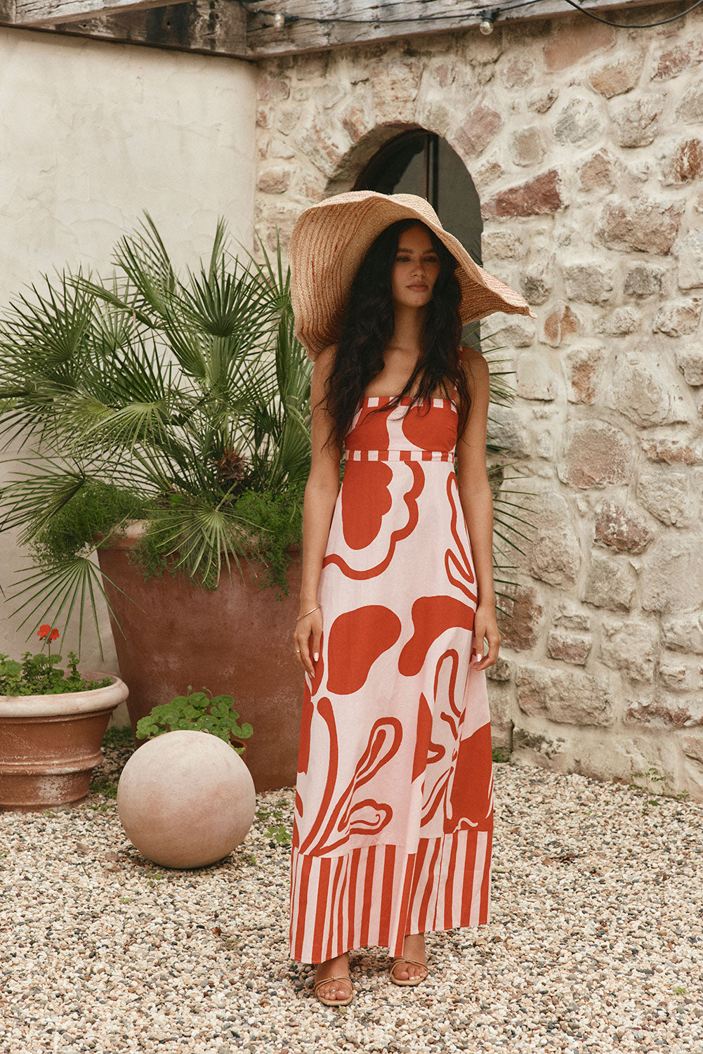 Red and Pink Darling Floral Print Maxi Addy Dress XXS | by Sabo Red and Pink Darling Floral Print Maxi Addy Dress XXS | by Sabo
