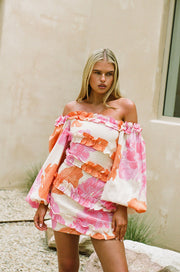 SAMPLE-Sirromet Shirred Dress - Solstice Pink
