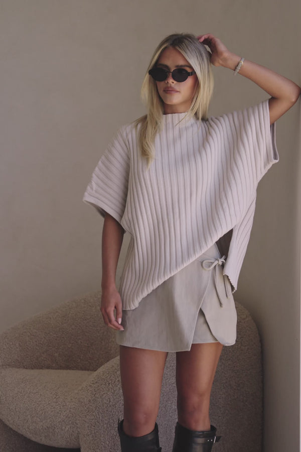 Rocio Wrap Skort - Grey