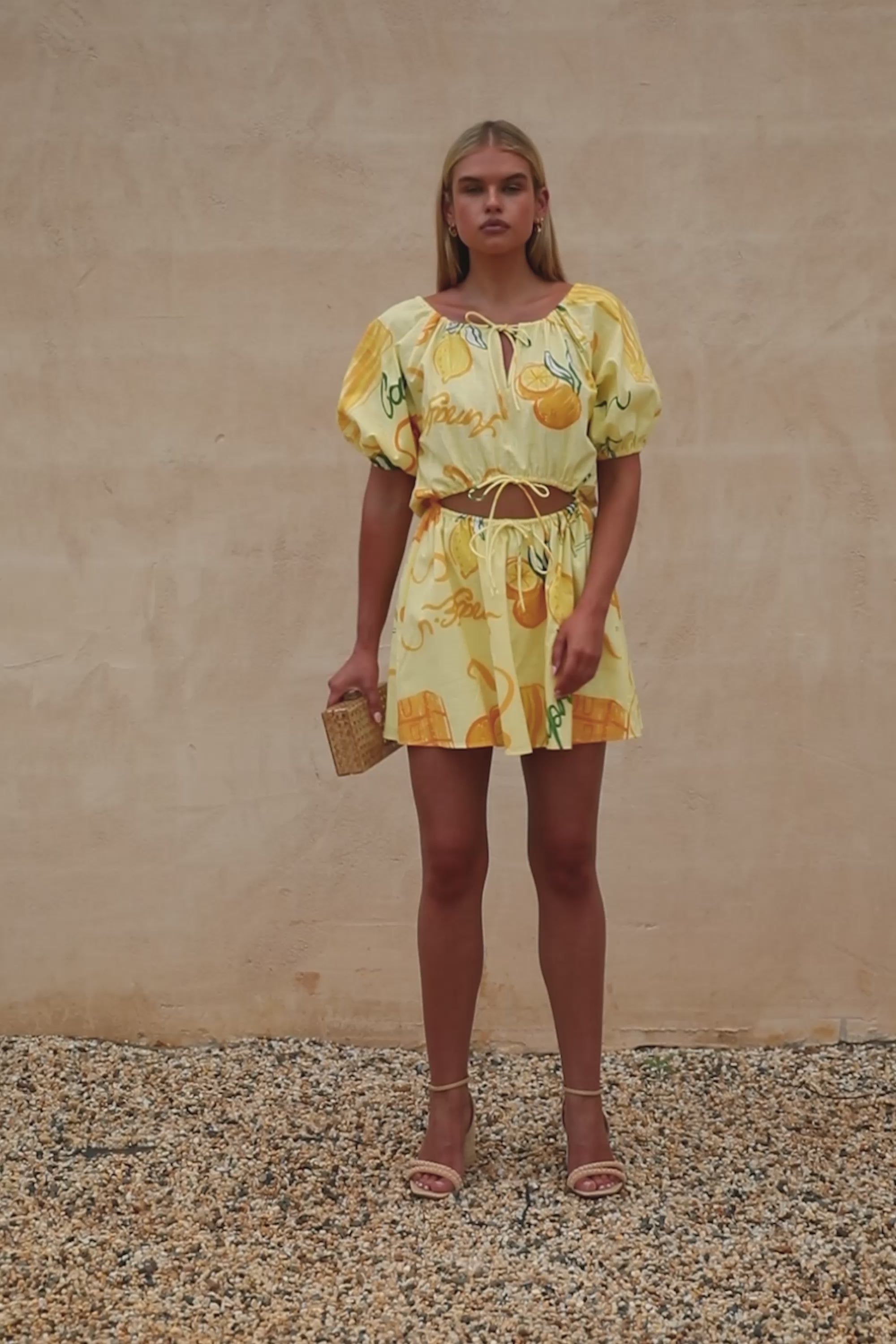 ワンピース andmary milo mini dress Milo Mini Dress - Yellow – SABO