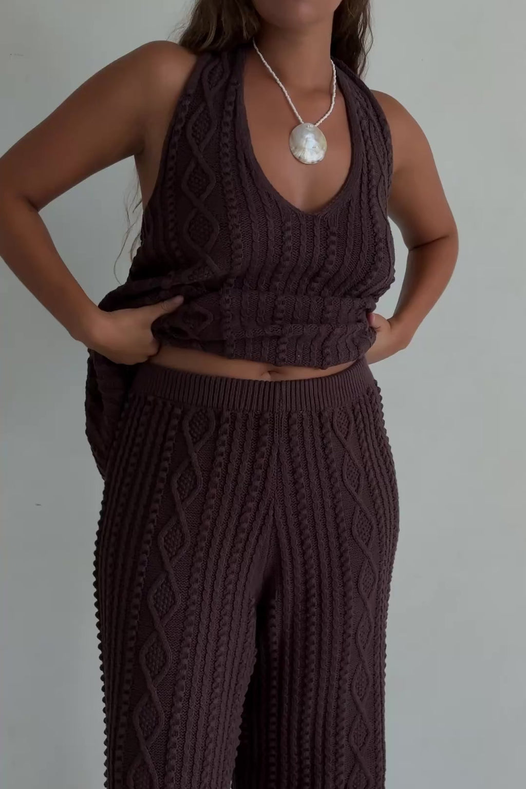 Azari Top - Brown