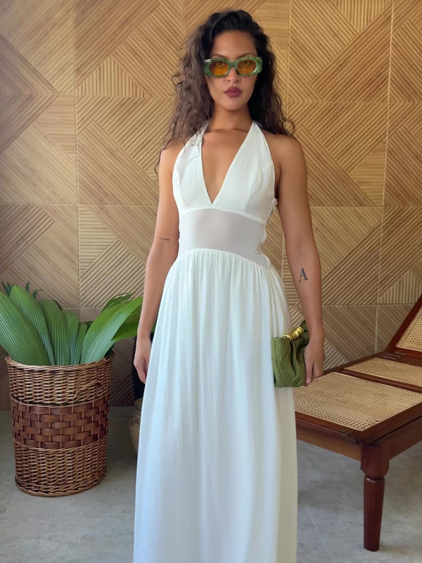 Arletta Dress - White