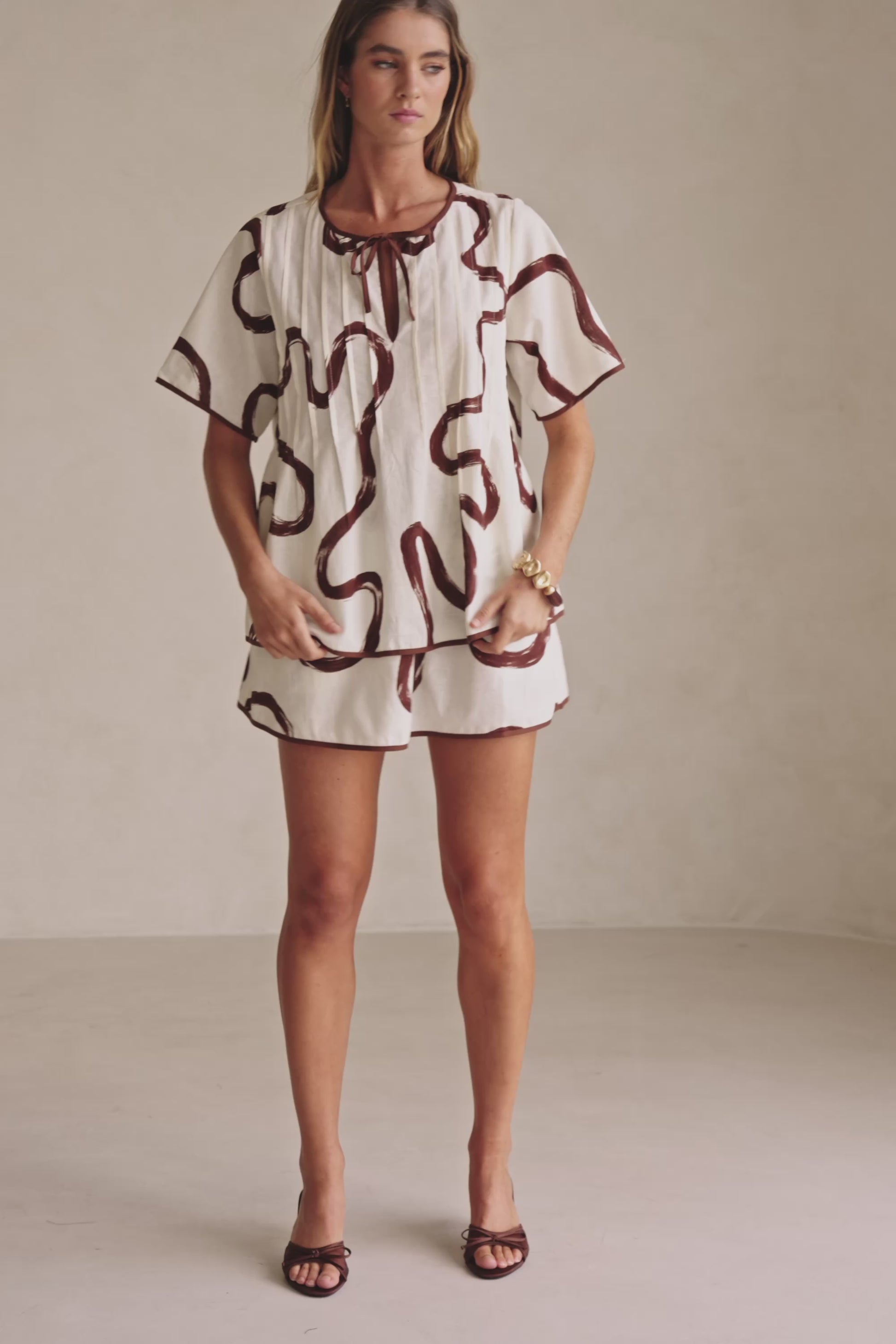 Rayne Skirt - Marbled Mocha