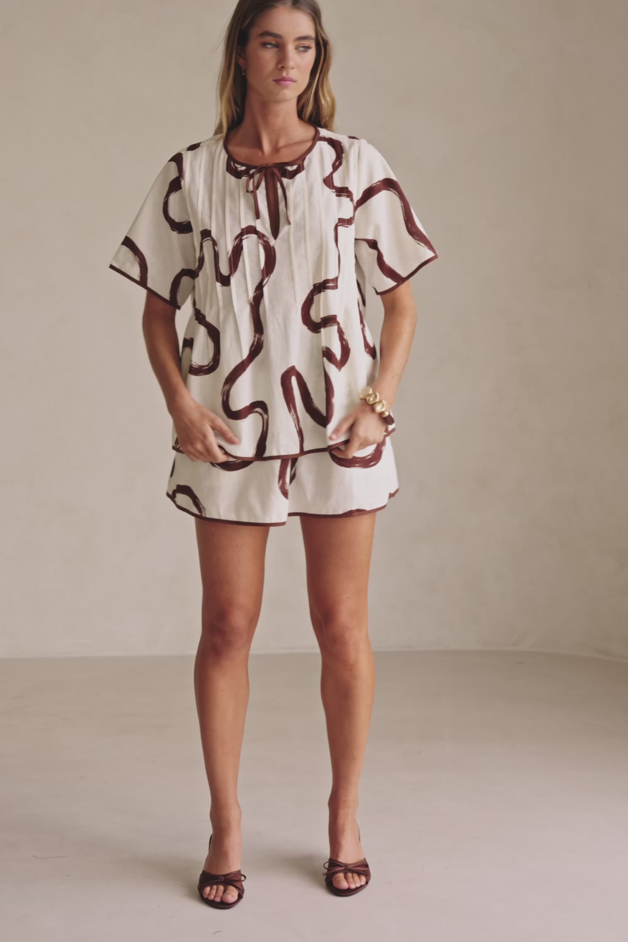 Rayne Skirt - Marbled Mocha