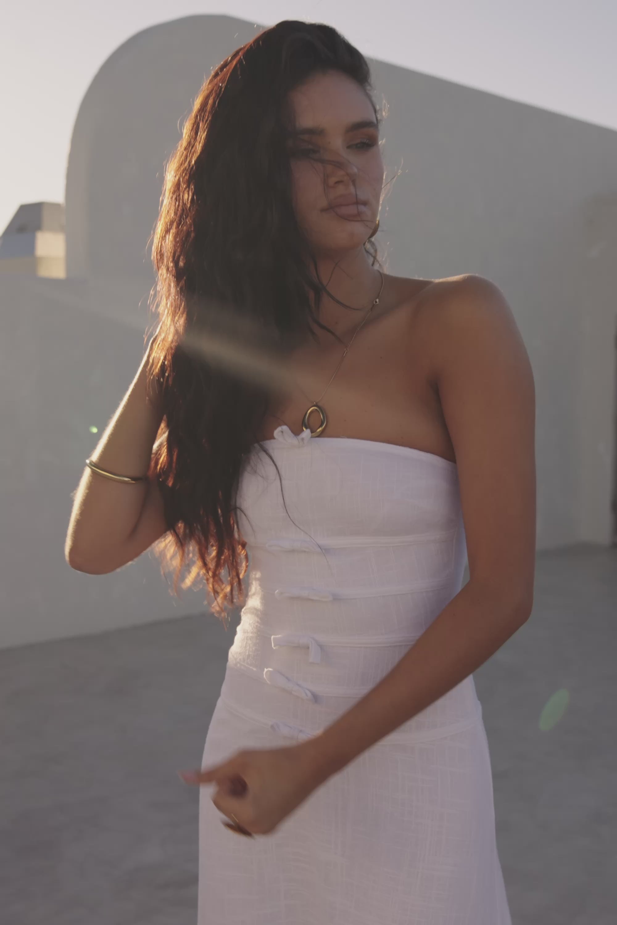 Palais Maxi Dress - White