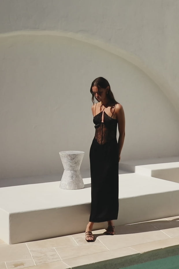 Teyah Midi Dress - Black