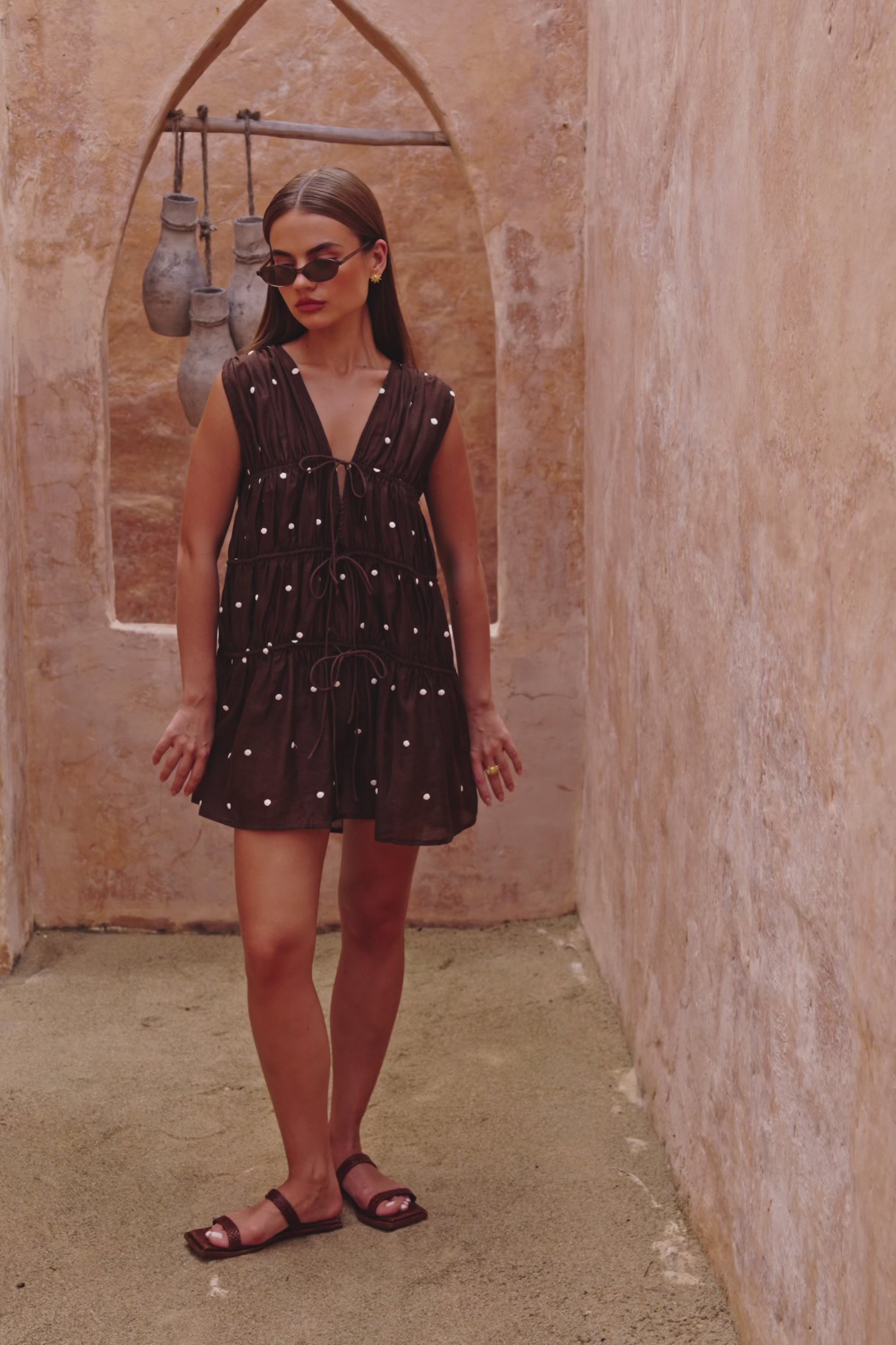 Joslin Dress - Chocolate Speck