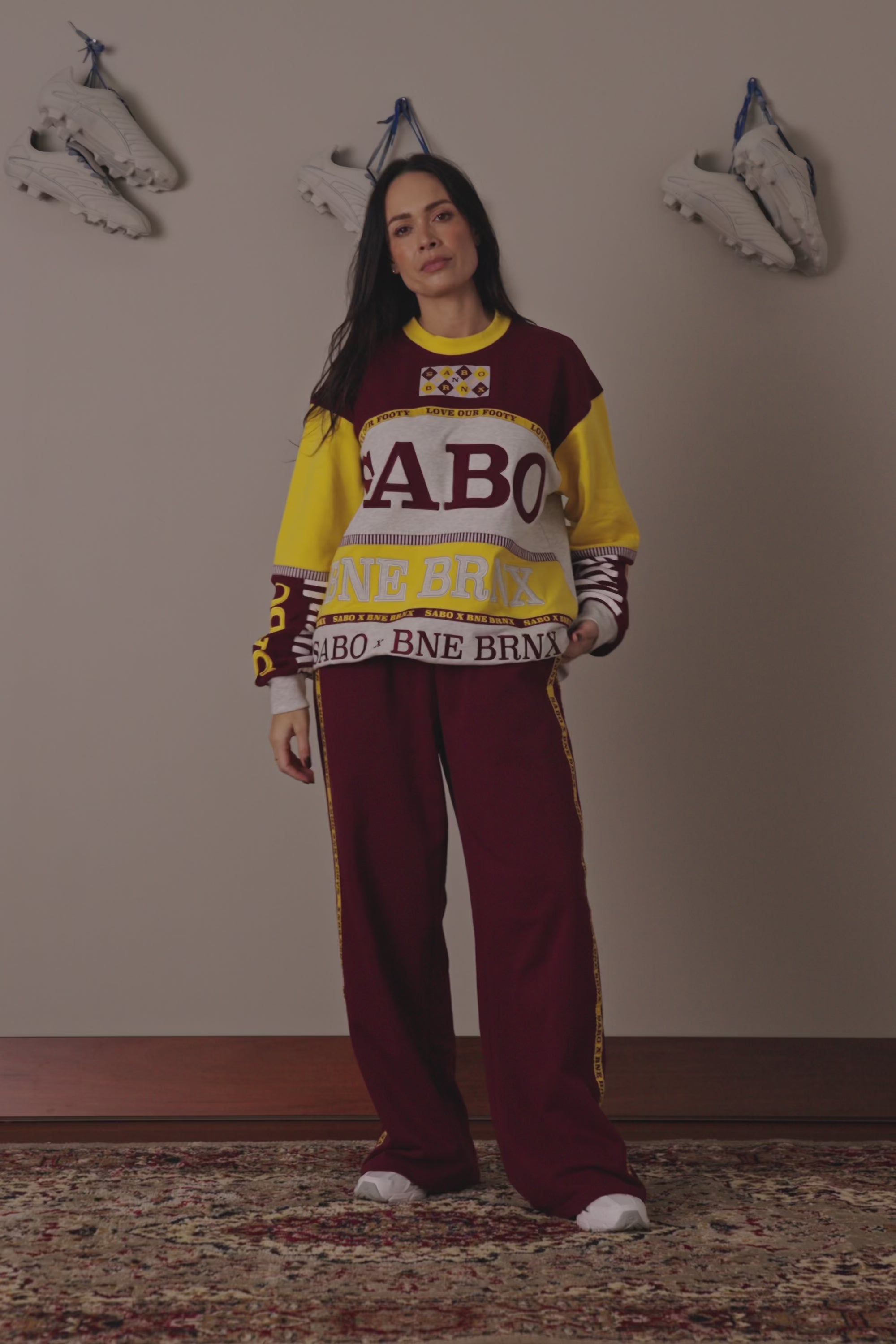Unisex SABO x BRNX Oversized Vintage Try Line Sweater