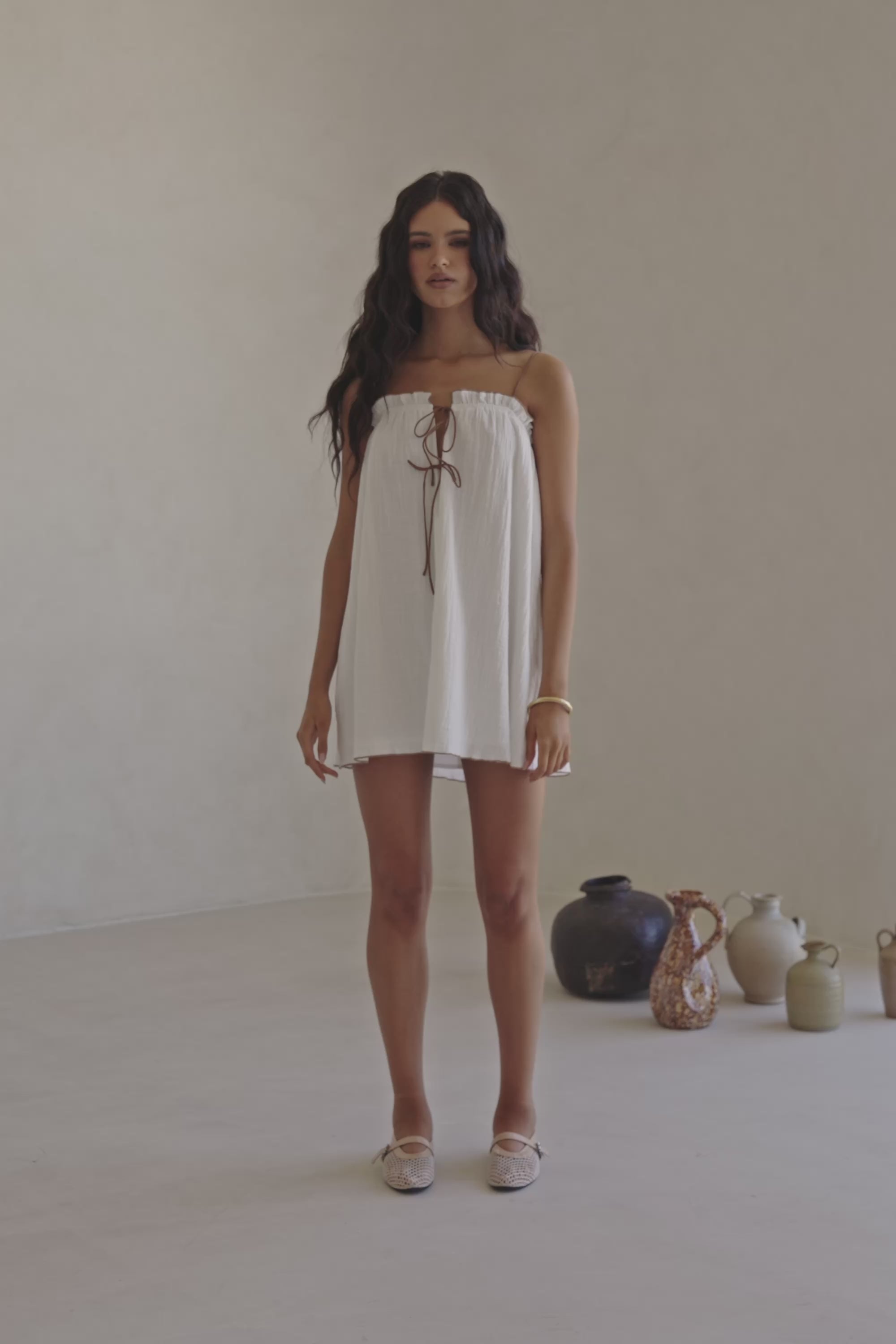 Evelia Dress - White