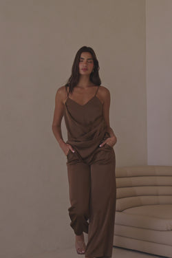 Zarah Top - Chocolate