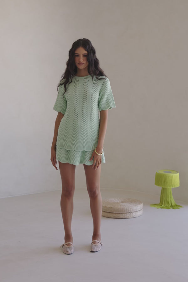 Leah Top - Mint