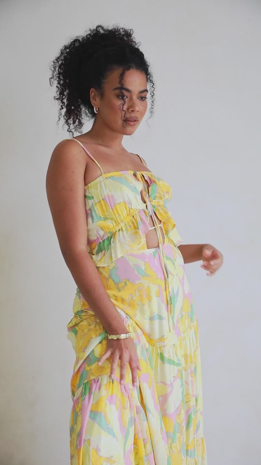 tie around neck halter dress Tie Neck Halter Dress main image 1