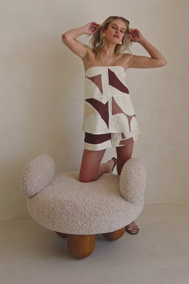 Ria Playsuit - Sable Floral