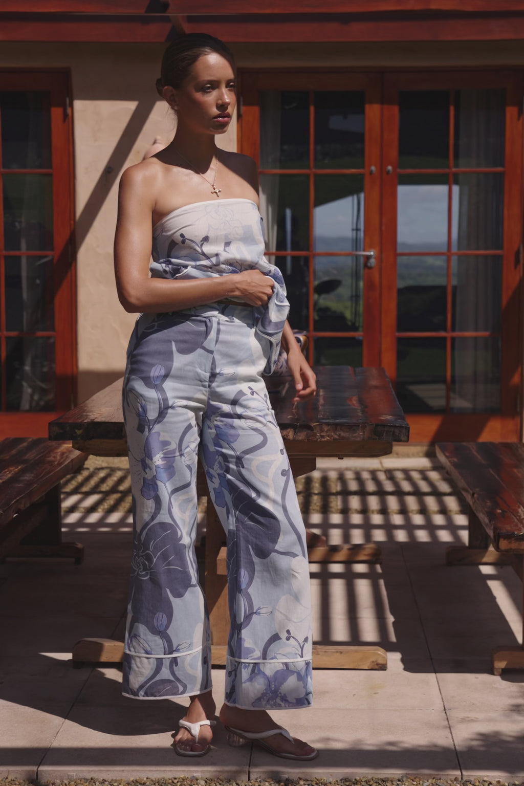 Brooklyn Pants - Bouquet Blu