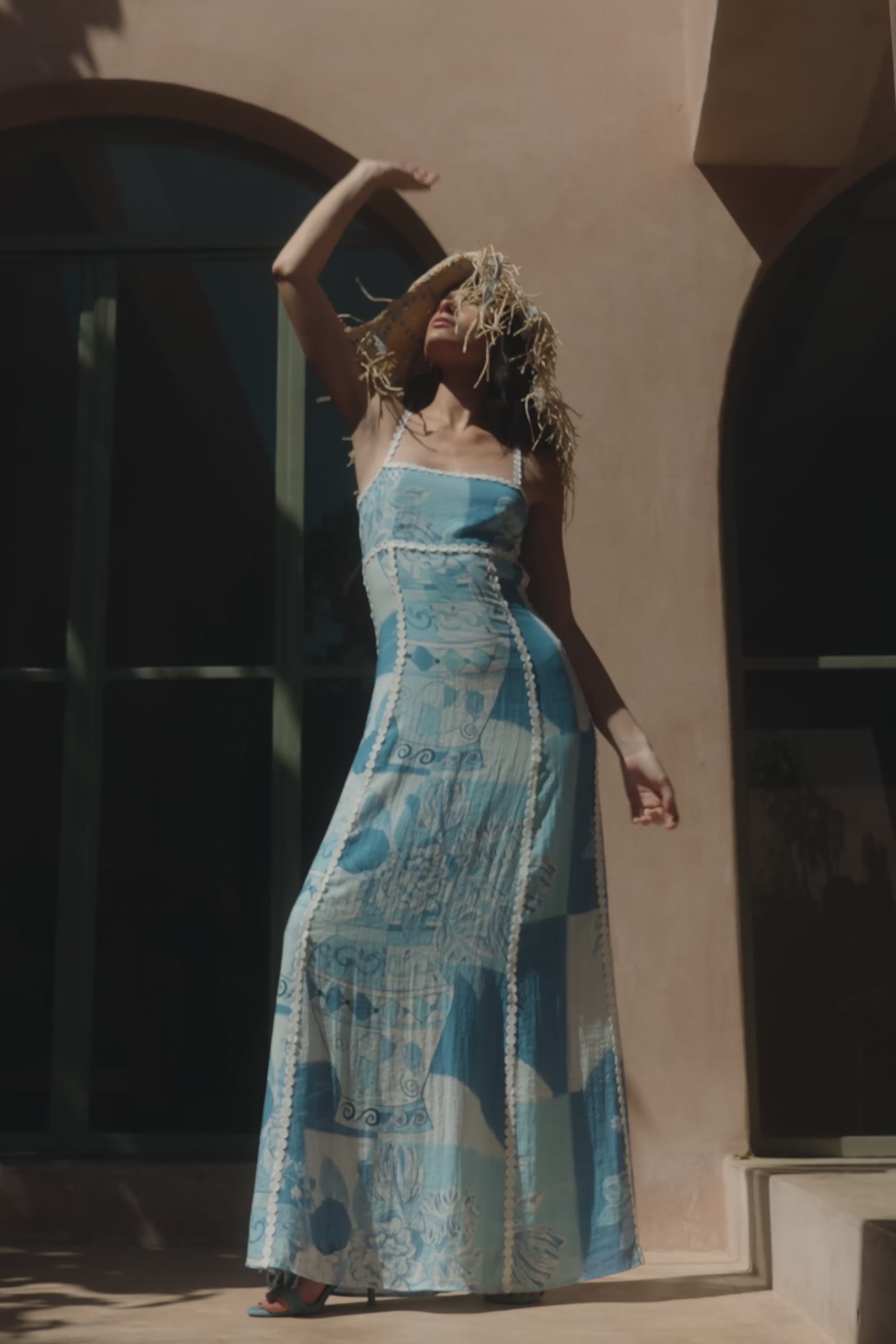 Terazza Maxi Dress - Blue – SABO