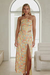 Yumee Midi Skirt - Azalea Tropical