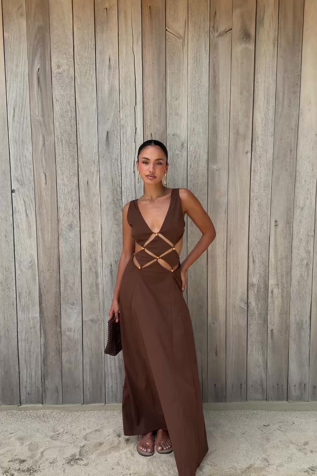 Chessa Dress - Chocolate