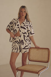 Seona Top - Fleur Lines