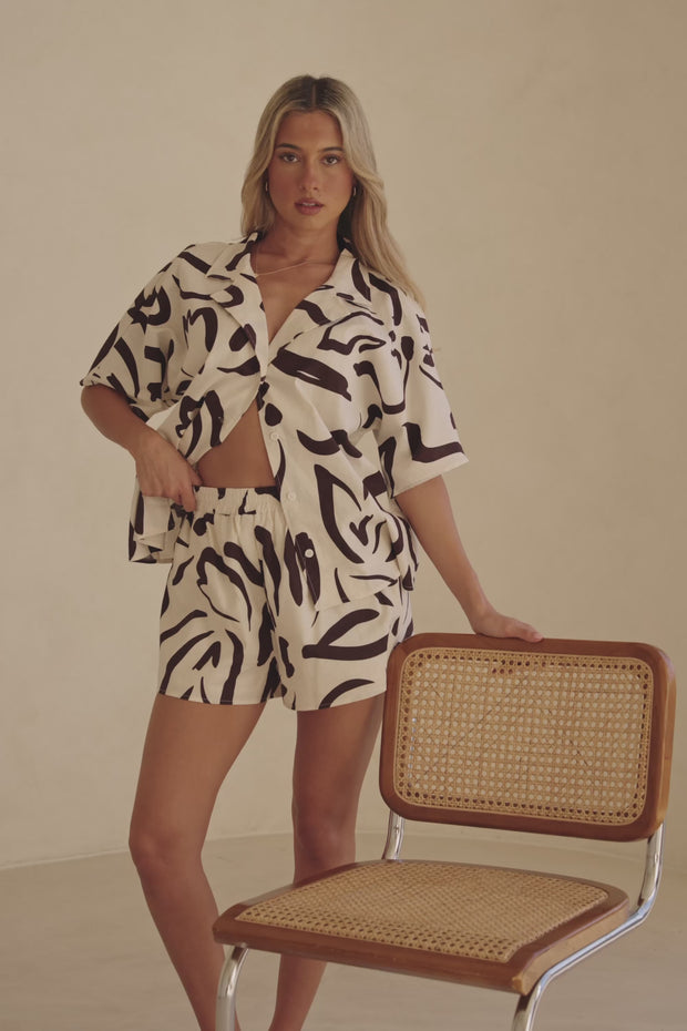 Seona Top - Fleur Lines