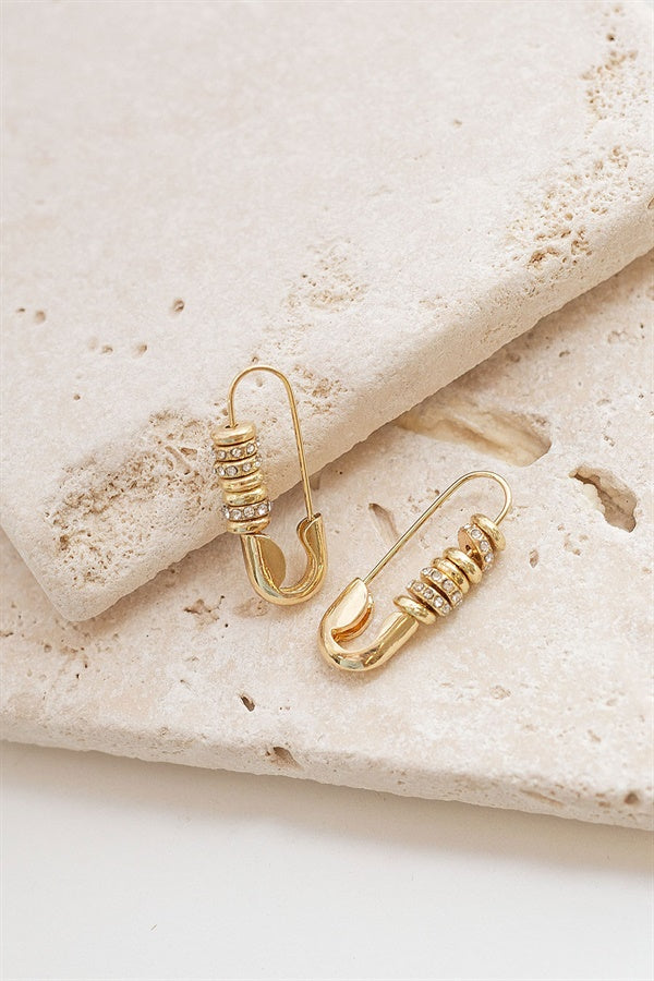 Golden Pin Earrings