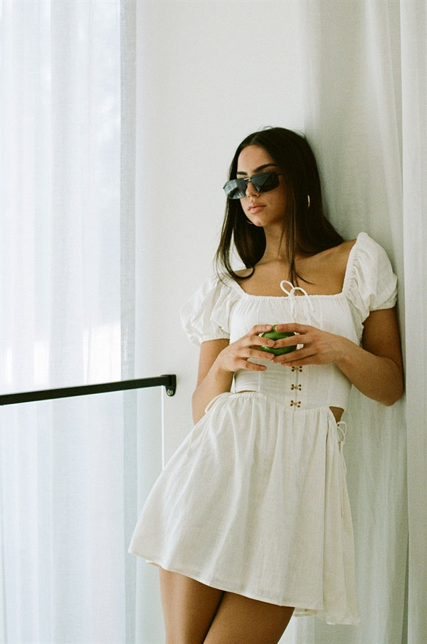 SAMPLE-Mase Dress - White