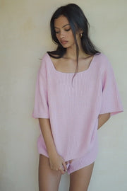 Sevina Knit Shorts - Pink