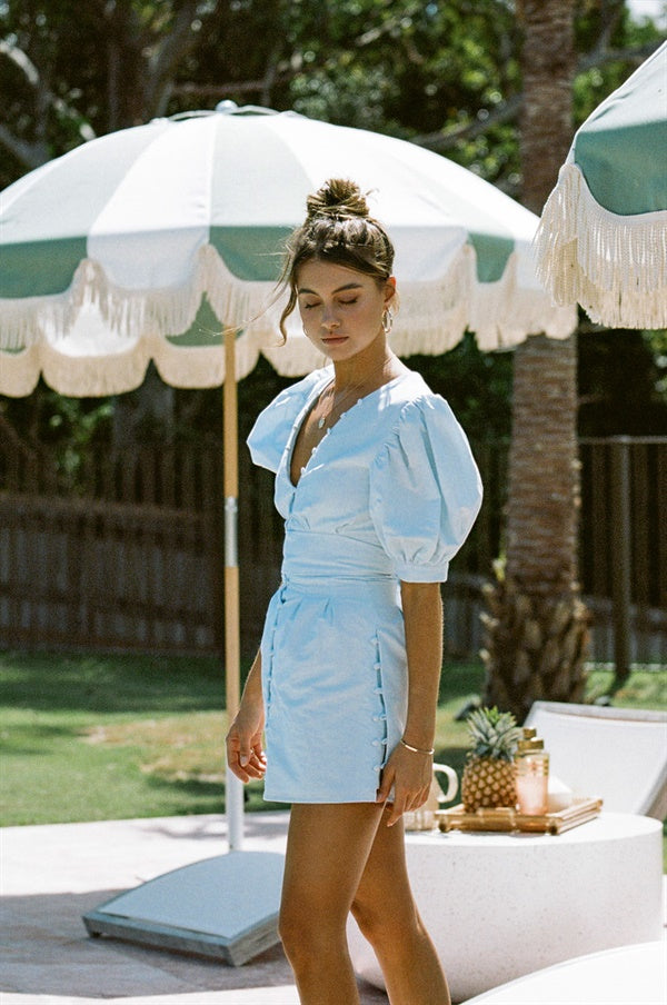 SAMPLE-Kori Dress - Blue