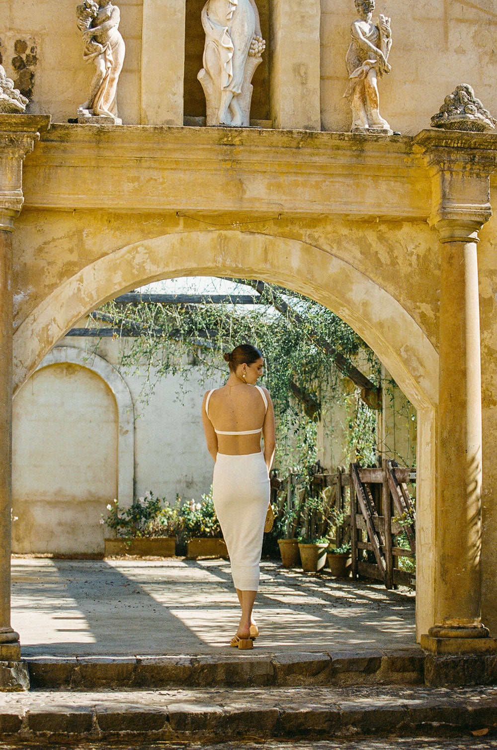 SAMPLE-London Knit Dress - Vanilla