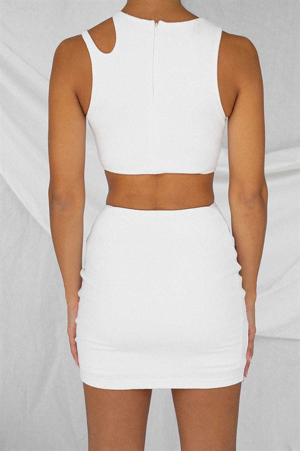 Damaris Dress - White