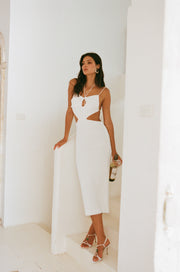 SAMPLE-Fernanda Midi Dress - White