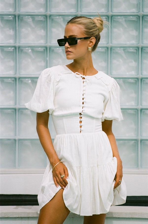 SAMPLE-Santana Dress - White