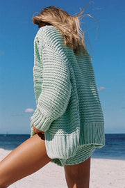 Cardimint Chunky Panama Cardi - Mint